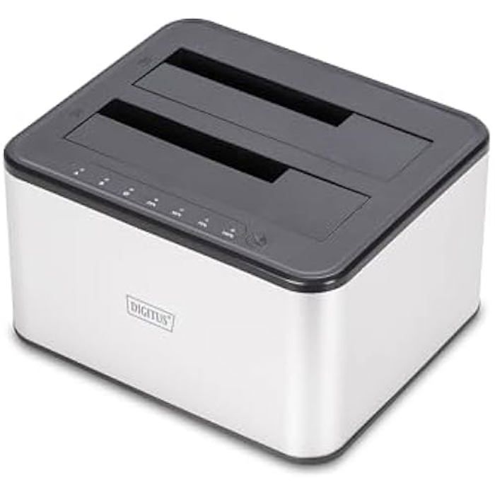 Station daccueil SATA duale - DIGITUS - DA-71540-2 - USB 3.0 - Clonage hors ligne - 25/35
