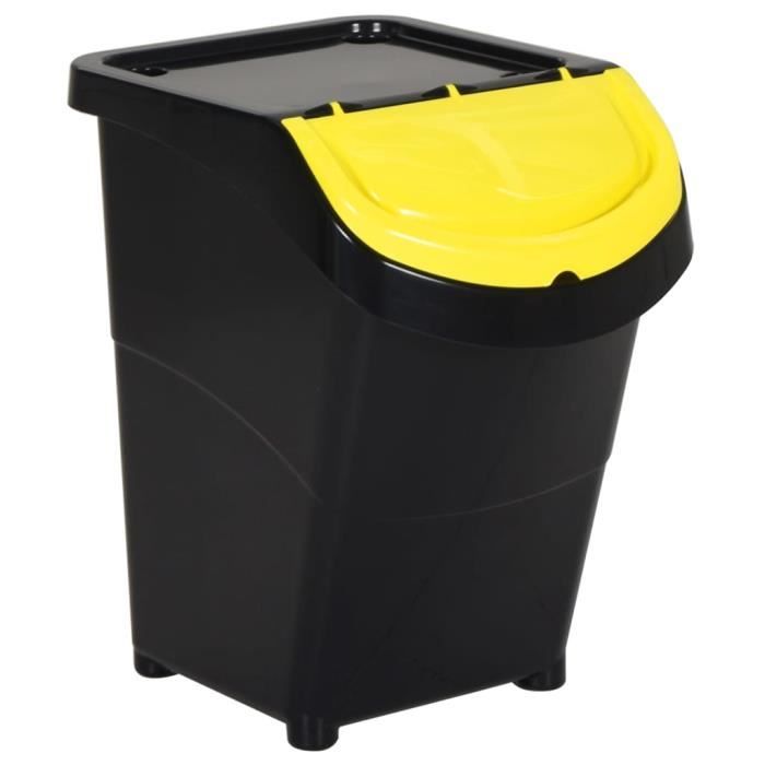 Go Practic Set de Poubelles de Cuisine Avec Couvercle, 4 Go Practic Set de Poubelles de Cuisine Avec Couvercle, 4