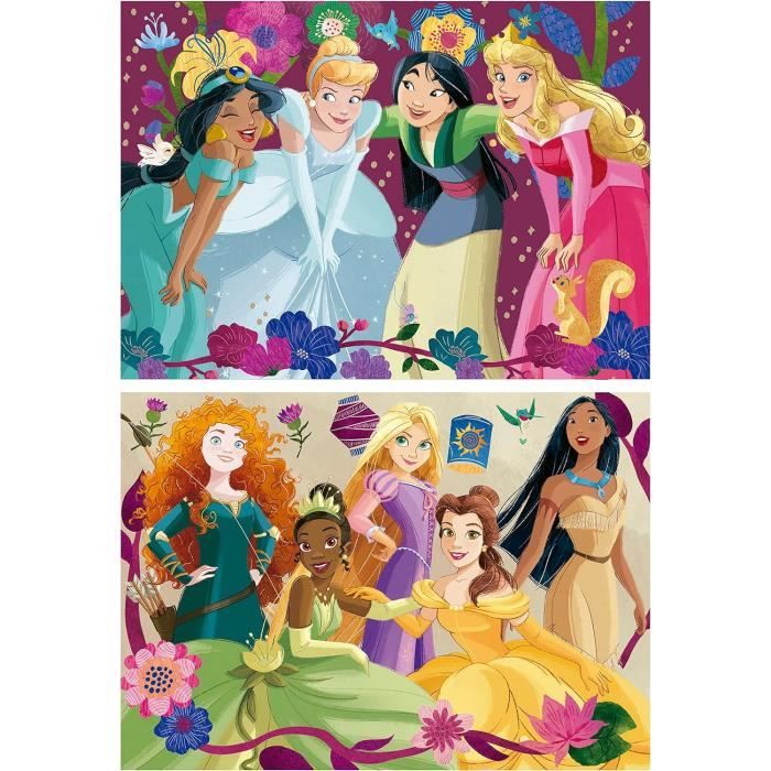 Educa - Disney Princess | Ensemble de 2 Puzzles pour Enfants ...