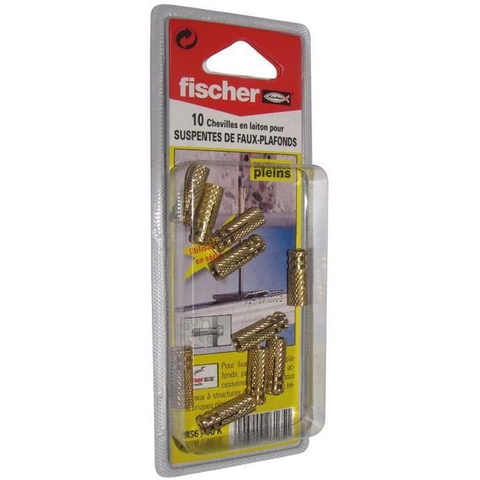 Chevilless laiton MS 6 10K boîte de 10 FISCHER 26165