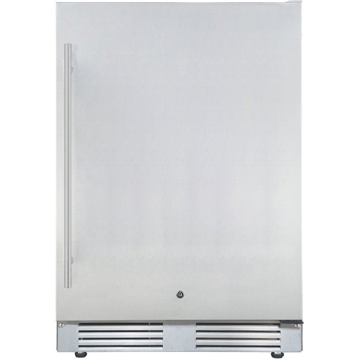 Réfrigérateur table-top extérieur - FRIGELUX - RETT136A - Encastrable - 102 L - 595 x 575 x 82 cm - Inox