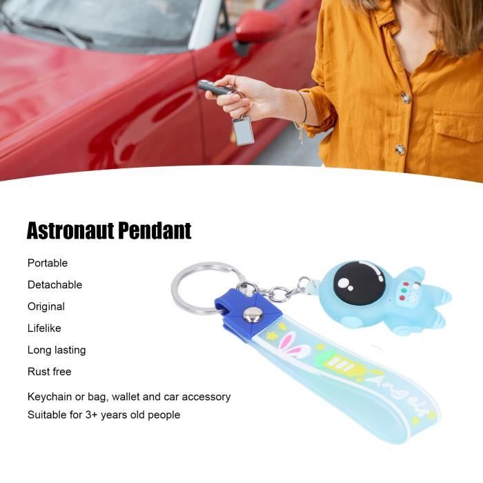 Garosa porte-clés astronaute Dessin animé astronaute porte-clés mignon 3D Figure portefeuille