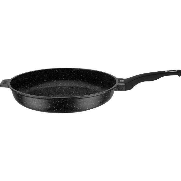 Poêle-Sauteuse - Tous feux dont induction - GSW - TITANIUM GRANIT Advanced - Ø 24 cm - Fonte daluminium massive - Sans PFAS - Noir