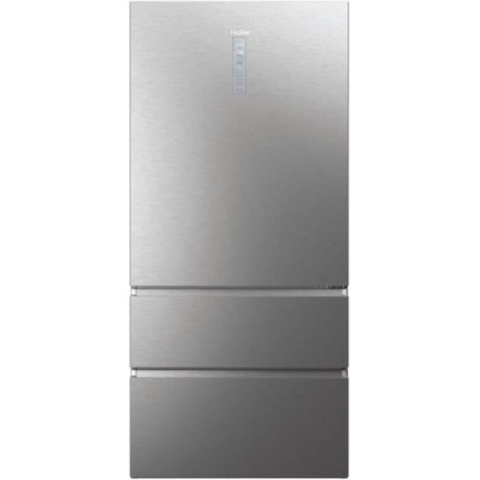 Réfrigérateur combiné HAIER HTW7720ENMP Inox