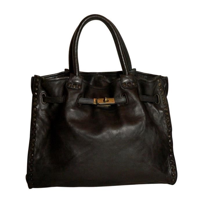 Ju Zo Cabas En Cuir Le Ernest Noir Achat Vente Sac Plastique Cabas Cabas En Cuir Le Ernest Cdiscount