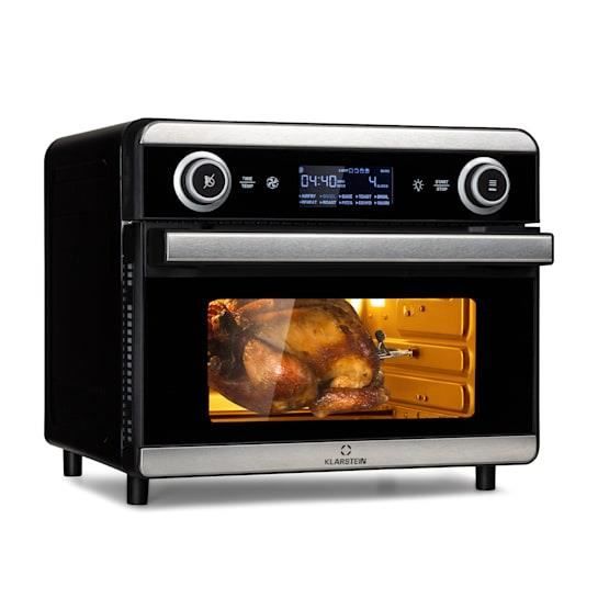 KLARSTEIN Friteuse &agrave; air chaud -  - AeroVital Jumbo - 1550 W - 18 L - Grille-pain et d&eacute;shydrateur 