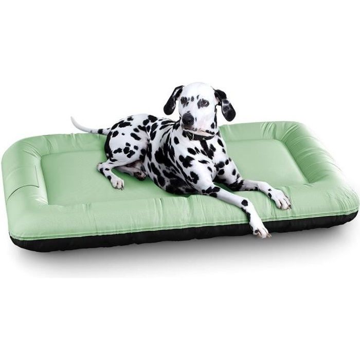 Comparer les prix de Knuffelwuff  Lucky Color Edition In et Outdoor, Panier, Lit, Coussin, Corbeille, Tapis pour chien imperméable, vert XL 100 x 73cm