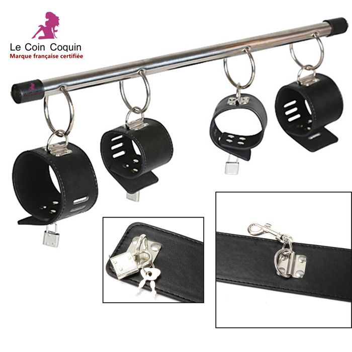 Bâillon (gag Ball) En PU Cuir – Bouche Ouverte, Réglable – Pour Jeux De Rôle Bondage/SM – Neuf