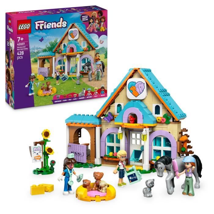 Lego Friends La Clinique Vétérinaire Pour Chevaux Et Animaux De Compagnie 42651 Lego La Boite