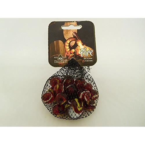 Billes Collector Avec Calot 25mm Filet 20 Billes 16mm + 1 Calot 25mm Œil De Dragon - Série Collector Verre Coloré Pour Enfants
