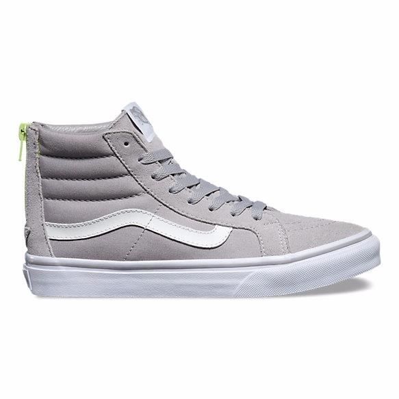 Baskets Vans Pop SK8 HI SLIM ZIP Gris XH8JV9 Femme Adulte