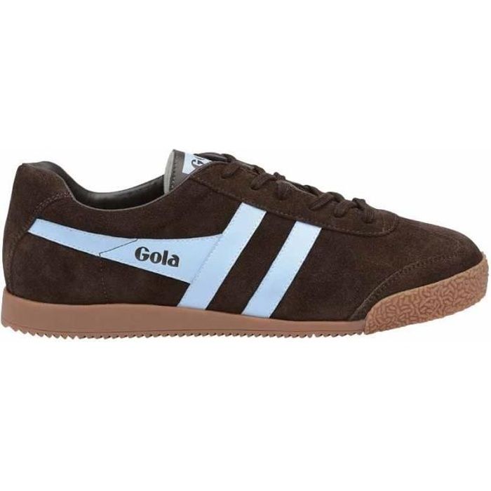 Gola Baskets homme Gola Harrier Suede - Cuir - Marron - Lacets