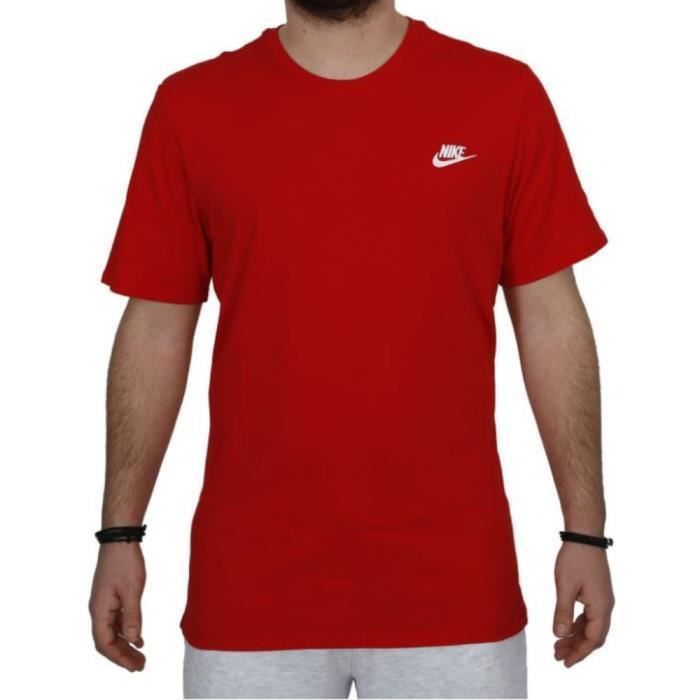 t shirt nike rouge homme