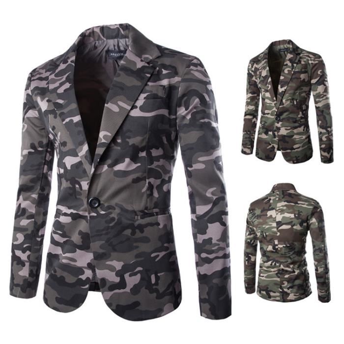 blazer homme camouflage