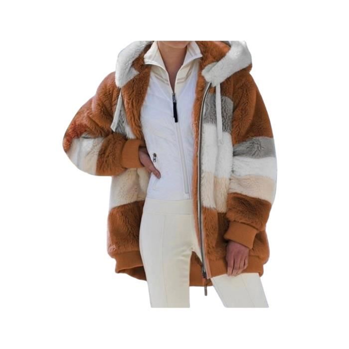 Sweat a capuche fourré femme clearance