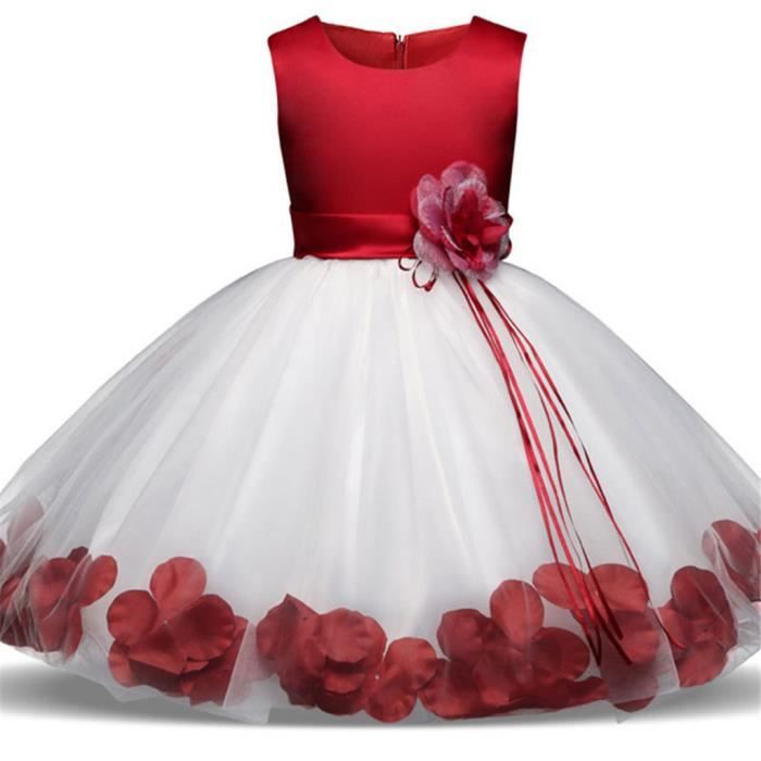 Waiwaizui Petite Fille Robe De Bapteme Bebe Florale Robe De Soiree