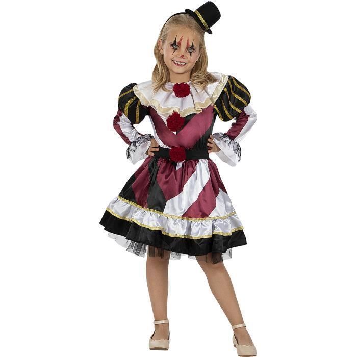 Set Déguisement Arlequin - Mini-Chapeau, Col Et Gants - Motif Noir Et Blanc Losange - Pour Clown, Cirque, Carnaval, Fête à Thème