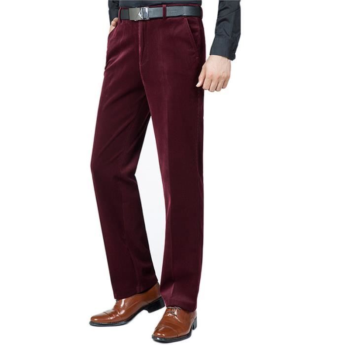 Pantalon homme de Marque luxe en velours côtelé affaires baggy grande