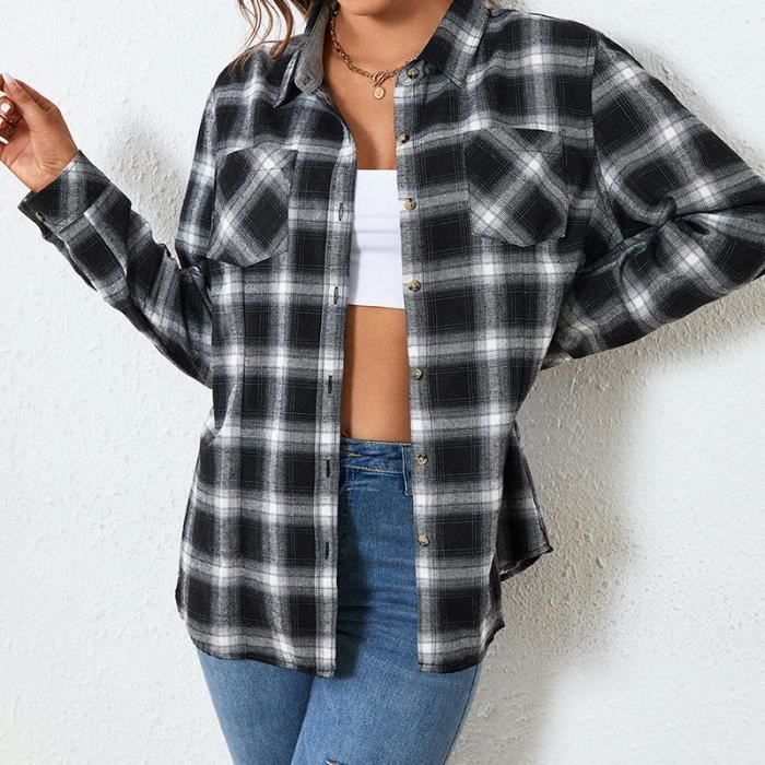 Chemise femme flanelle carreaux 2025