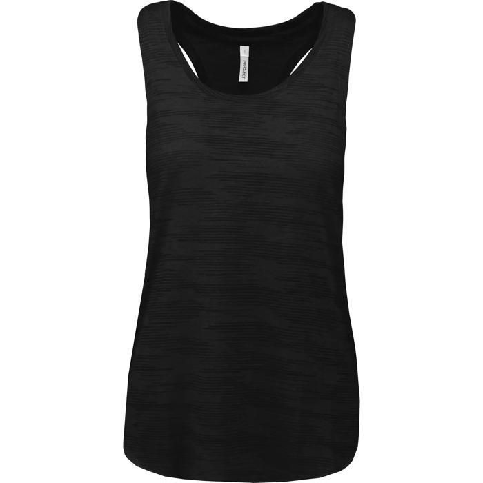 Débardeur femme ample Proact Sport - noir Débardeur femme ample Proact Sport - noir