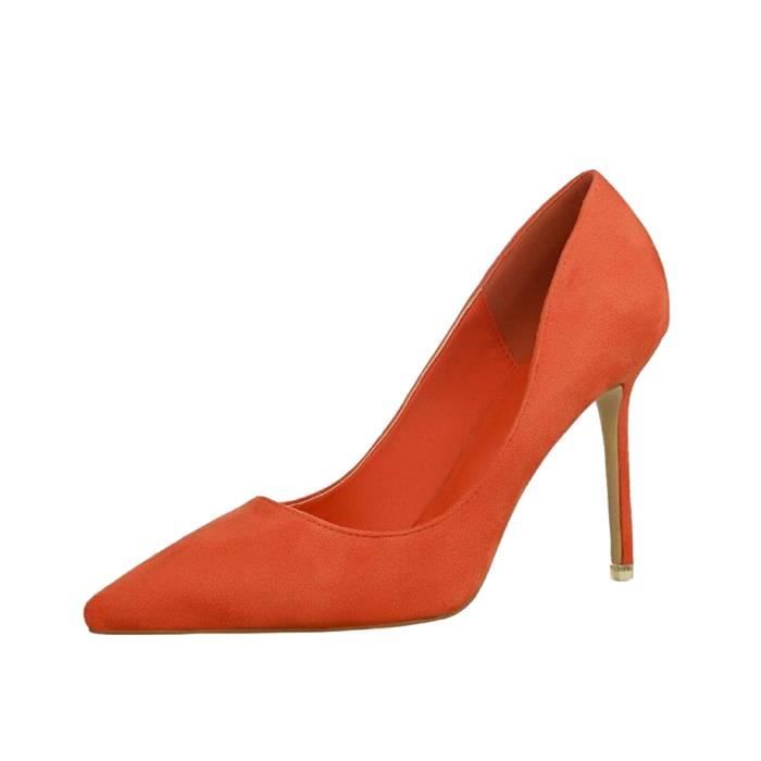 Chaussure en daim femme on sale talon