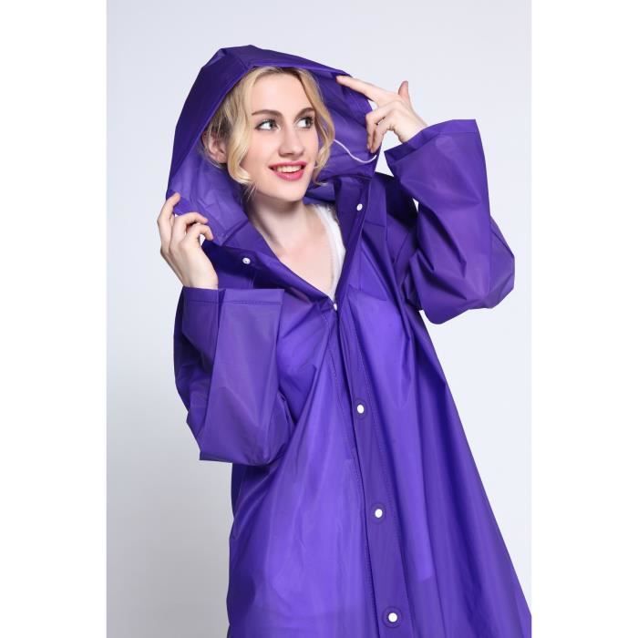 Poncho De Pluie Imperméable Réutilisable Adulte - Unisexe, Léger, Pliable, Pour Randonnée, Festival, Voyages - 12