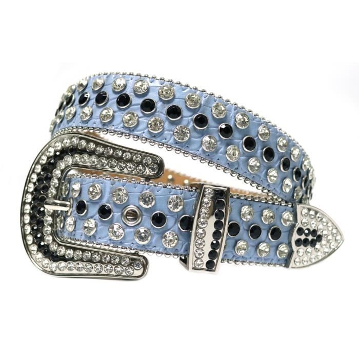 COOKOE Boucle Ceinture Ovale Luxe Métal – Ceinture Décorative Tendance Homme Femme PU Géométrique