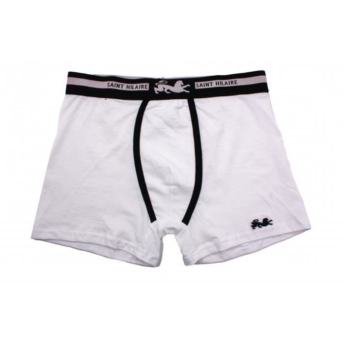Bruno Saint Hilaire Boxer uni Sport Barno Blanc Homme Blanc