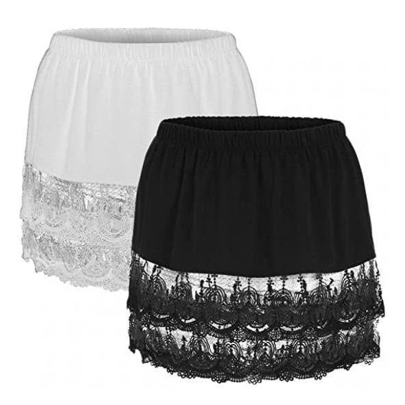 Jupe Extender Réglable Extensions De Chemise Femme Fausse Jupe