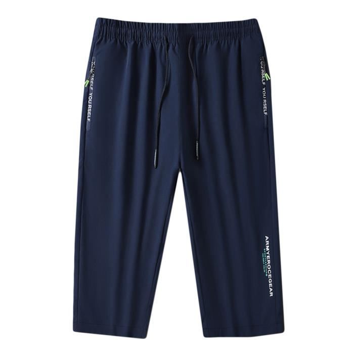 Pantacourt Homme de Sport S chage Rapide Taille Elastique Pantalon