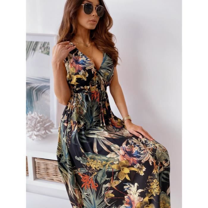 Robe Courte Lautinel Femme Taille S - Imprimé Léopard Sur Polyester - Occasion Très Bon état