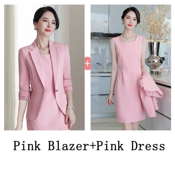 Robe blazer rose hot sale