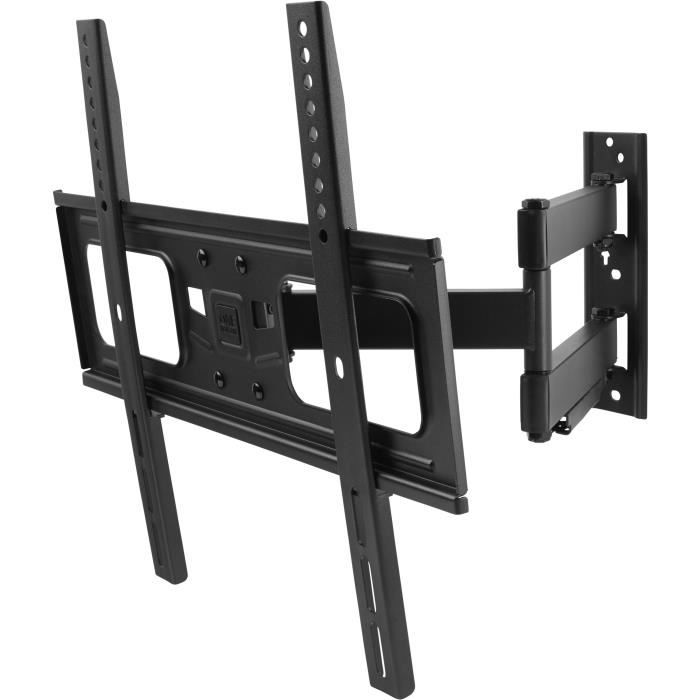 Support TV inclinable / orientable et dépliable 13'' - 28'' / 33 - 71 cm -  noir