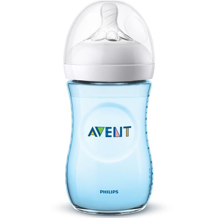 Philips Avent SCF035-17 Biberon Natural 260 ml Bleu 0-6 Mois