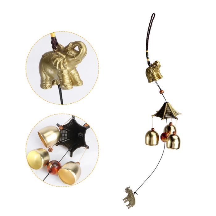 Ornement à suspendre Bonne chance Feng Shui Couleur Cloches Carillons Ornement à suspendre Bonne chance Feng Shui Couleur Cloches Carillons