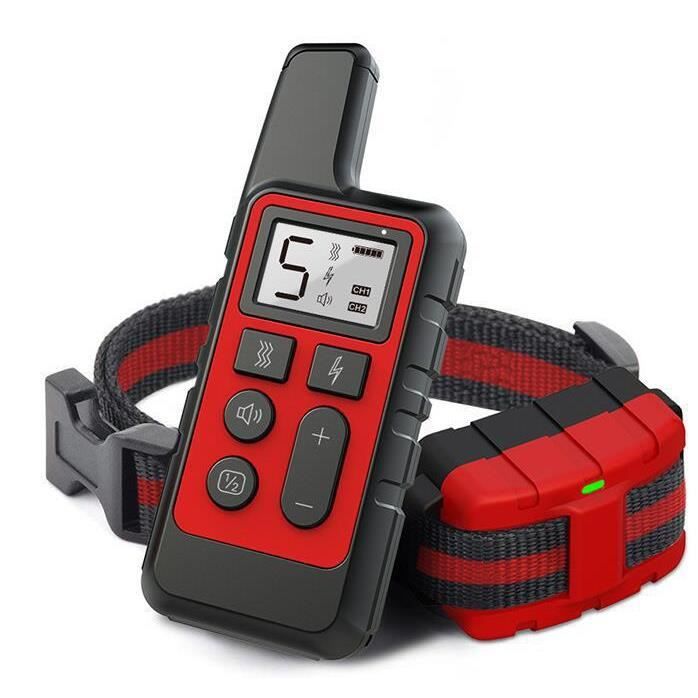 Comparer les prix de Collier Anti-aboiement Chien,Collier De Dressage Rechargeable Collier anti-aboiement électronique Pour Petit Moyen Grand Chien Rouge
