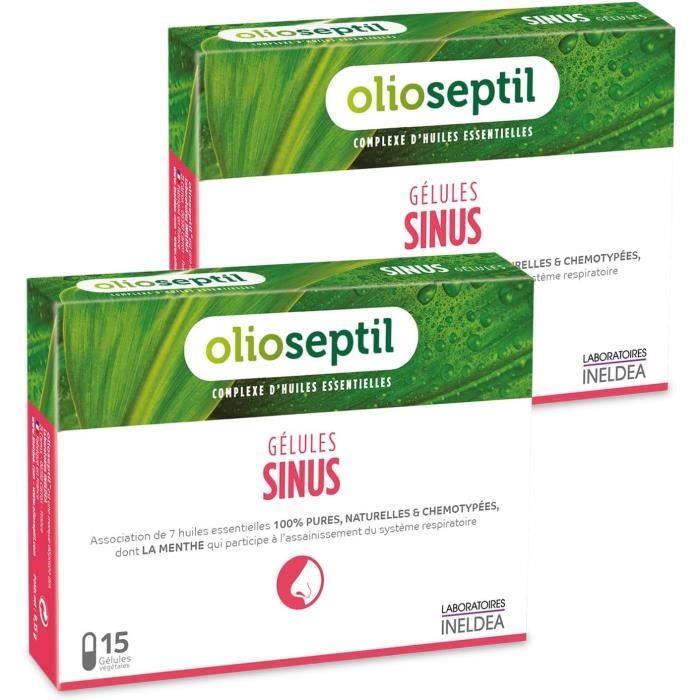 Spray Assainissant Olioseptil - 77 Huiles Essentielles | Purifie L'Air Et Élimine Bactéries & Acariens | 125ml