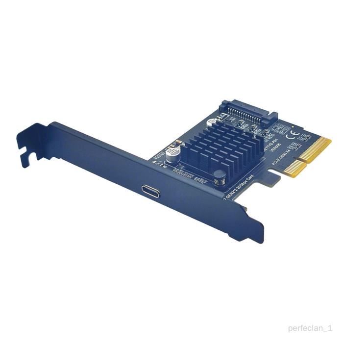 Carte PCIe Vers USB 3.2 Gen 1 - 2 Ports 19PIN Pour PC Bureau - Extension USB