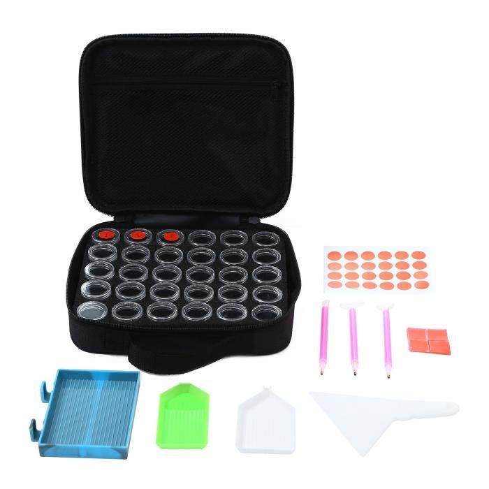 NUOBESTY 1 Jeu Stockage De Peinture Au Diamant Conteneur De Perles