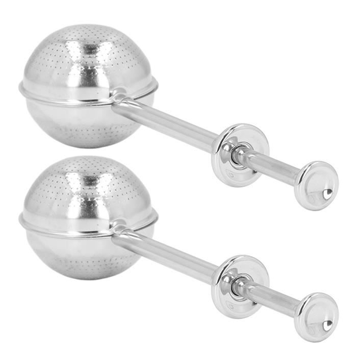 2 Pièces Passoire à Thé Infuseur Acier Inoxydable 304 - Filtre Thé En Vrac Bonhomme Souriant