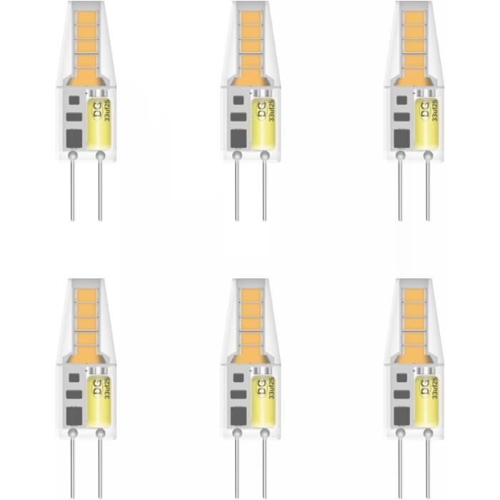 Ampoule G4 LED 2W 12V ACDC, Équivalent 20W Ampoule Halogène,Blanc