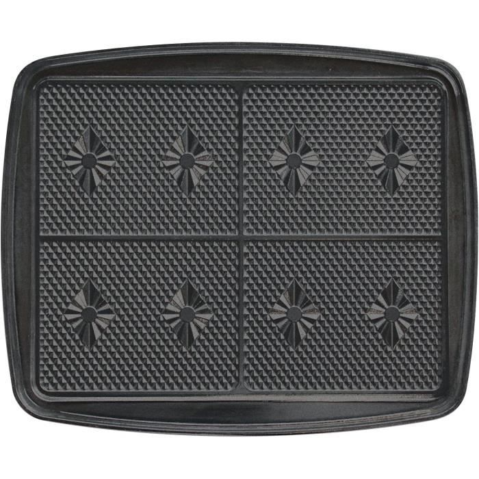 Lagrange Jeu de plaque de 4 Gaufrettes avec Revêtement pour Gaufrier