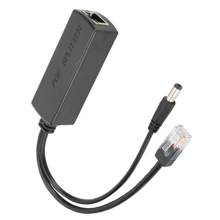 Adaptateur PoE Pour Caméras IP 7Links - Alimentation Par Câble Réseau - 12V/24V - Portée Jusqu'à 40 M - 9