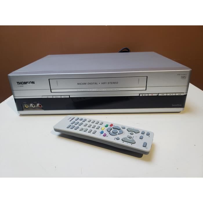 MAGNETOSCOPE THOMSON VTH 6420F 6 TETES HIFI STEREO LECTEUR ENREGISTREUR K7 CASSETTE VIDEO VHS + TELECOMMANDE .