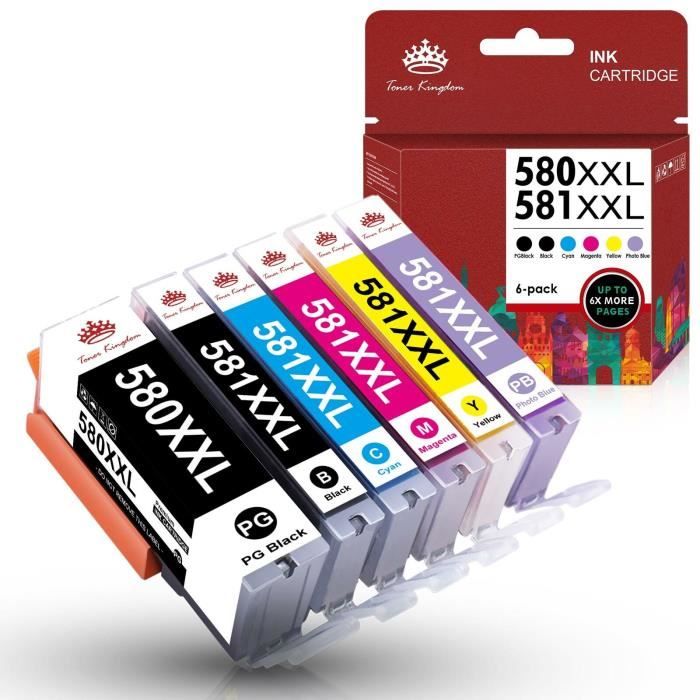 Q-image PGI-580XXL CLI-581XXL Cartucce D'inchiostro Compatibili Per Canon PGI-580 CLI-581 XXL Per PIXMA TS6150 TS6151 TS6250 TS6251 TS8150 TS8151 TR7550 TS705 TR8550 TS9550 TS8250 TS8251 TS8350