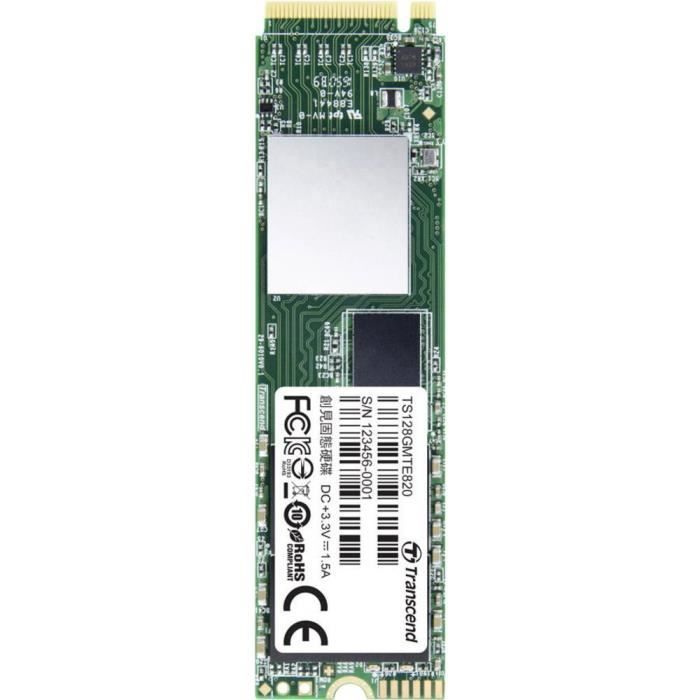 Vente Disque SSD SSD interne SATA M.2 2280 Transcend MTES820 128 Go pas cher