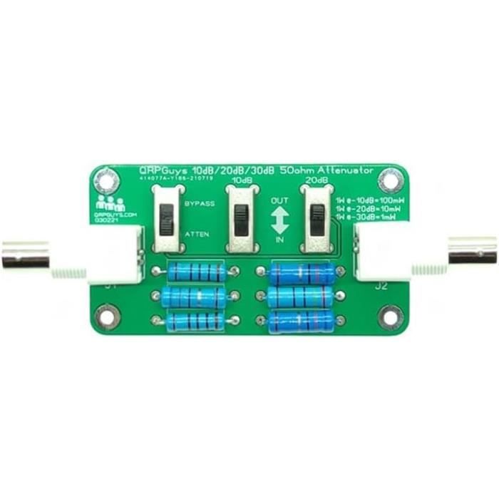 BECEN 5 Watt 0-90 DB SMA-KK Atténuateur de Pas à Bouton-Poussoir - 5 W SMA RF Attenuator Max 3GHz 50 ohm