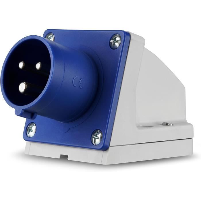 Prise Mâle IEC Avec Couvercle De Châssis - 250V 10A, Pour Bouilloire Recâblable, Neuve