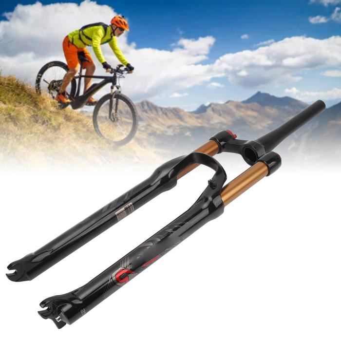 Fourche Avant de Suspension VTT 29 Pouces - VGEBY - Amortisseur vélo Air, Lockout, Or