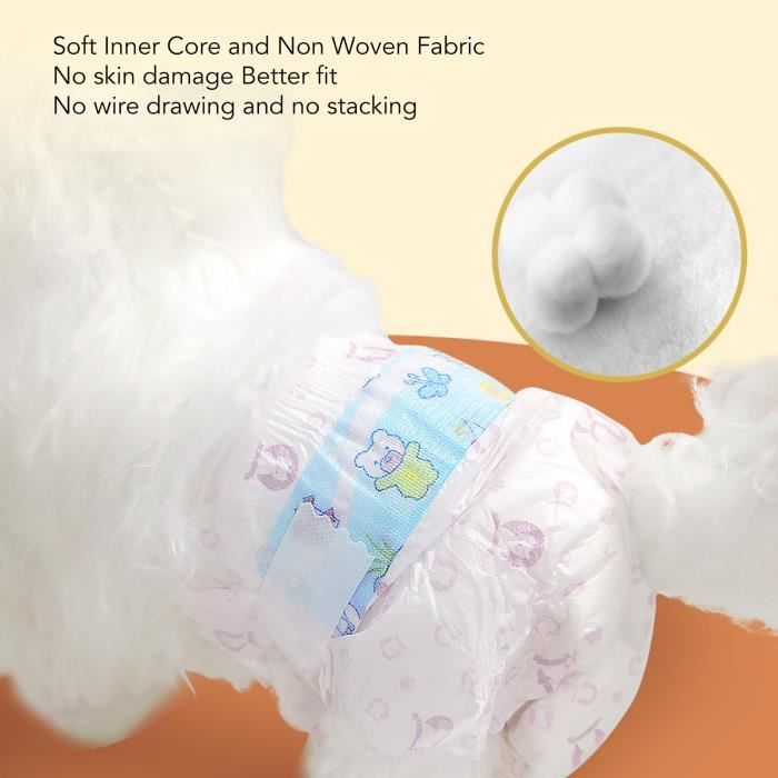 Comparer les prix de DUO Couches Jetables pour Chiens Super Absorbantes Femelle Couches pour Chien Incontinents Pantalon Sanitaire (XS) En Stock